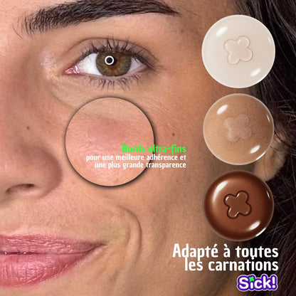 24 Patchs anti Boutons Ultra-Fins 100% Hydrocolloïdes  Dont 20 Patchs Transparents Et 4 Patchs Colorés - Patch Anti-Acné Jour Et Nuit - Absorbe Les Impuretés Du Bouton En 6 À 8H - Korean Skincare